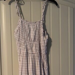 Kids Gingham One Piece in Beige